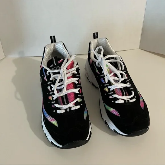 Skechers D'Lites Multicolor Sneakers women’s size 7.5 memory foam - Picture 6 of 6